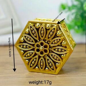 NEW🔥 1pc, Creative Electroplated Gold Multi-Use elegant box